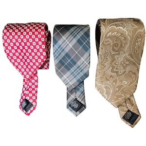 Classic Tie 3 Lot / 3 in Bundle Silk Neckties Formal Business Special Occasion